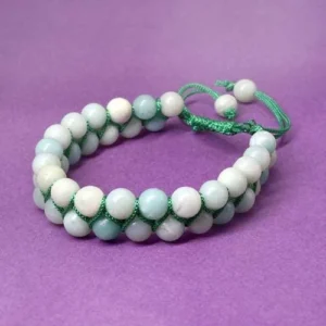 Amazonite 6 MM Double Layer Bracelet